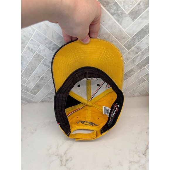 NASCAR M&Ms Hat Kyle Busch #18 Chase Authentic Full Embroidered Advertising‎ Y2K - Picture 5 of 6